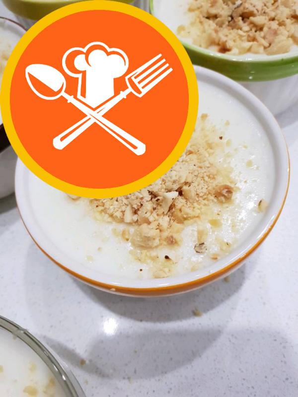 Νόστιμο ρυζόγαλο με τσίχλα και φουντούκι (Πλήρης συνταγή)